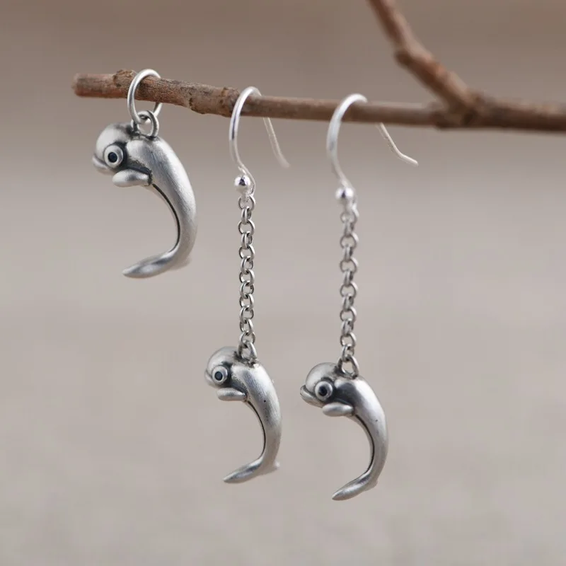 

Женские серьги из серебра 925 пробы, в стиле ретро