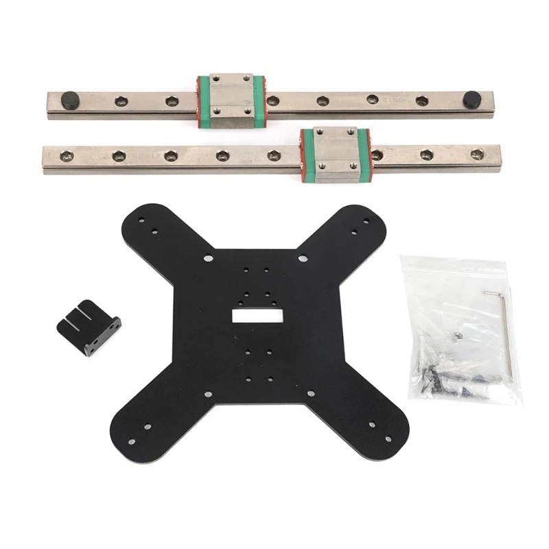 

E9LB KP3S Pro Y-axis Carriage Plate Y Axis Hotend Bracket Kit for Kingroon 3D Printer Upgraded Repair Part with Mount Screws