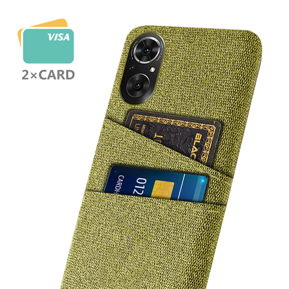 

For Cover Huawei Nova 9 SE Case For Nova 9 SE Capas Dual Card Fabric Cloth Luxury Business Cover For Huawei Nova 9 SE 9 Coque