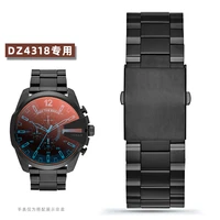 stainless steel strap for diesel dz4318 fine steel watch strap dz4323 4283 solid bracelet for men 26mm black