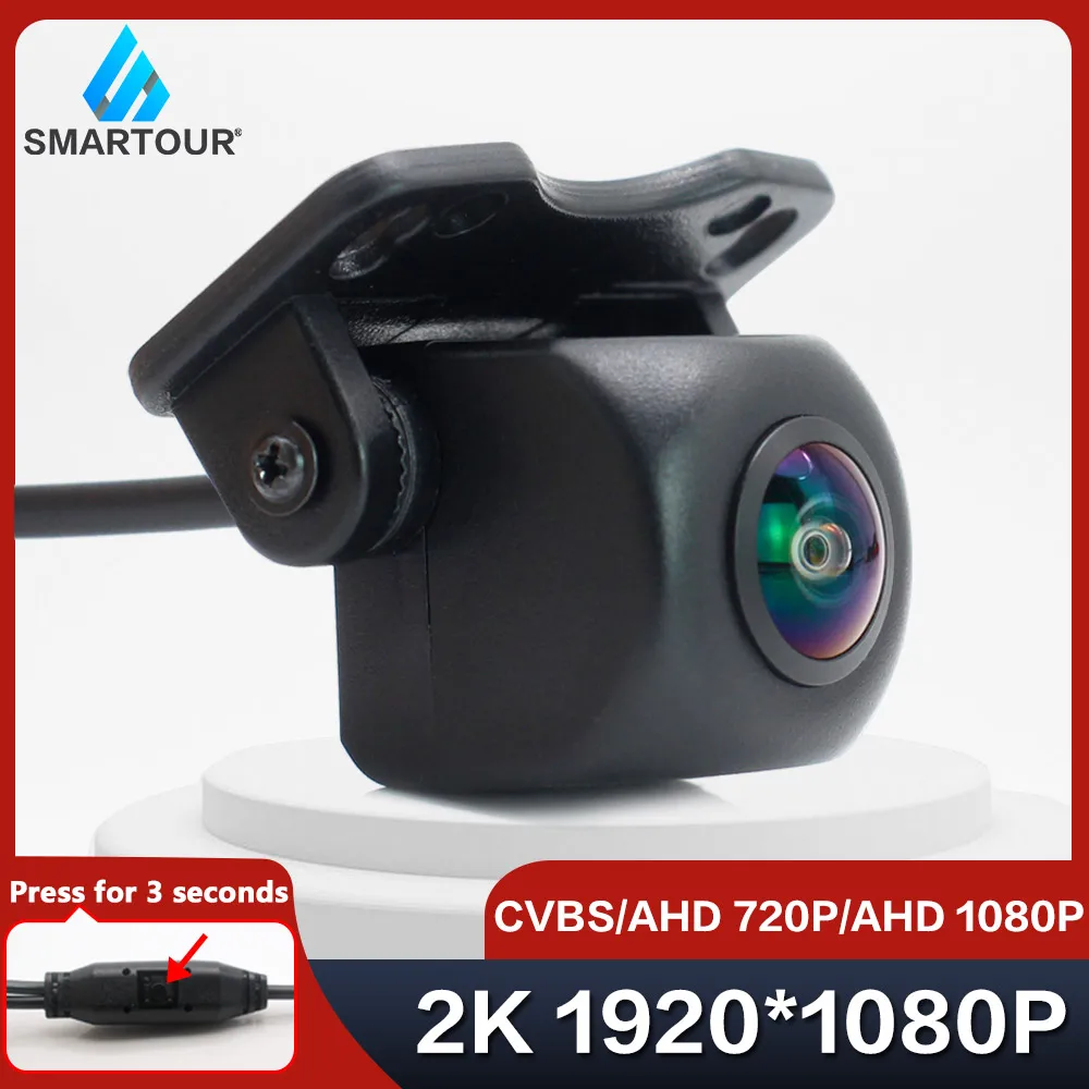 

Автомобильная камера заднего вида SMARTOUR, AHD 1080P, объектив «рыбий глаз», ночное видение, водонепроницаемый, универсальный