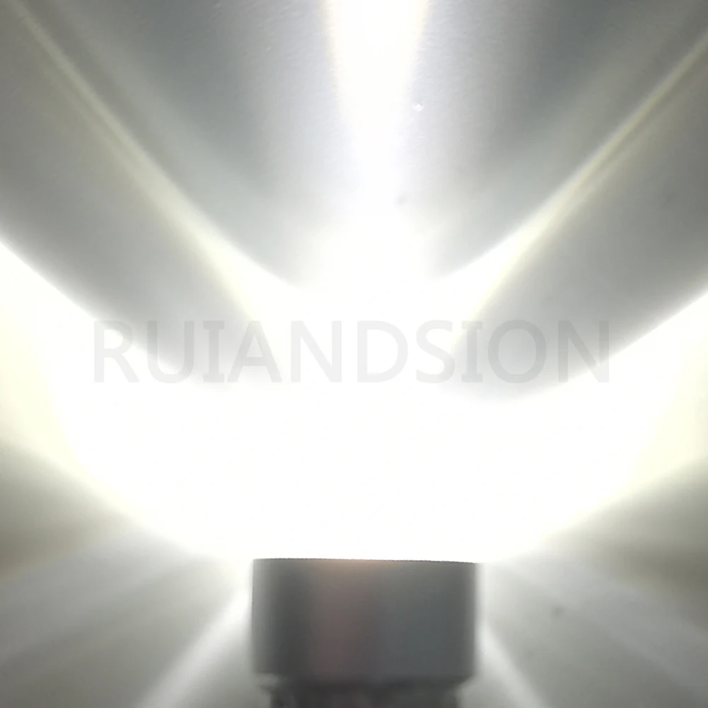 Ruiandsion Белый BA9S T4W Классический автомобиль Мотоцикл Скутер Светодиодная лампа 6 В