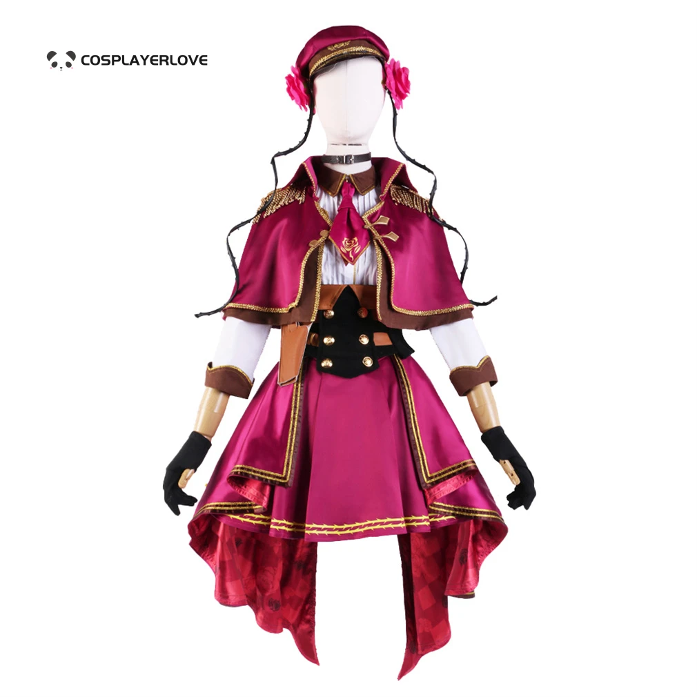 Vtuber Rosemi Lovelock Лолита платье косплей Хэллоуин наряд