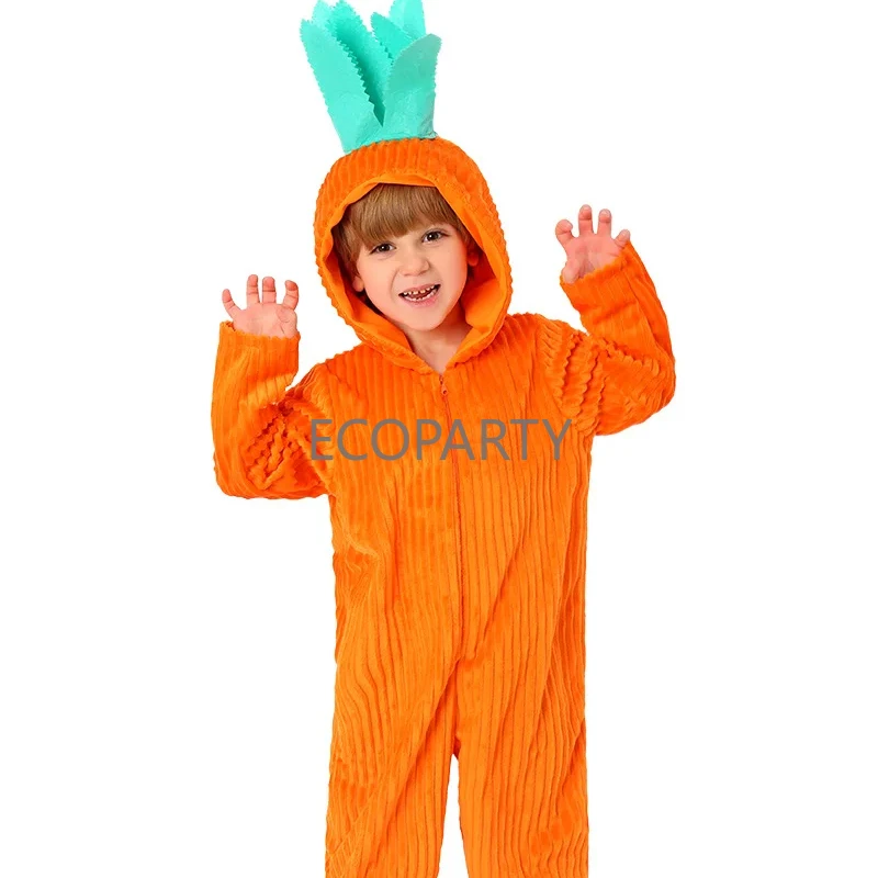 Смешные Фрукты искусственный оранжевый костюм смешной для Хэллоуина Детские