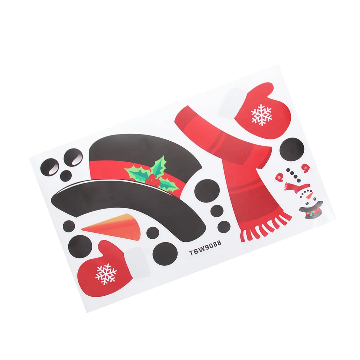 

Christmas Sticker Door Stickers Snowman Wall Refrigerator Decorations Decal Garage Decoration Fridge Cartoon Windowadhesive Self