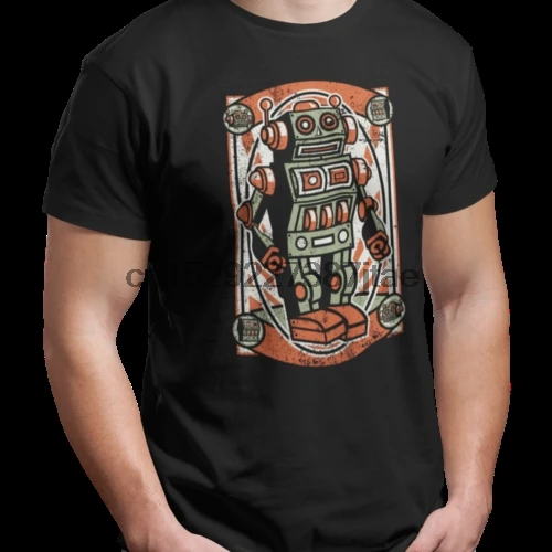 

2022 Vintage Robot Distressed Science Fiction - Black Unisex T-Shirt - Geek Retro Fun