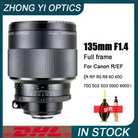 zhongyi 135mm f1 4 full medium format lens large aperture for canon ref rp r5 r6 6d 60d 70d 5d2 5d3 500d 600d micro slr camera