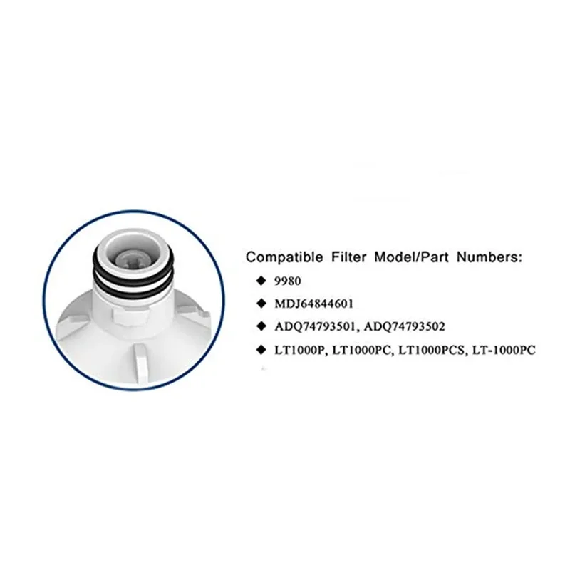 Заменить LT1000P ADQ74793501 ADQ74793502 MDJ64844601 Kenmore 46-9980 9980 фильтр для холодильника (3 упаковки)