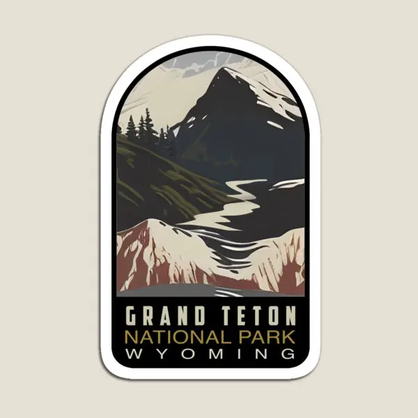 Wyoming Grand Teton National Park Tetons магнит для детей Магнитный милый домашний Красочный