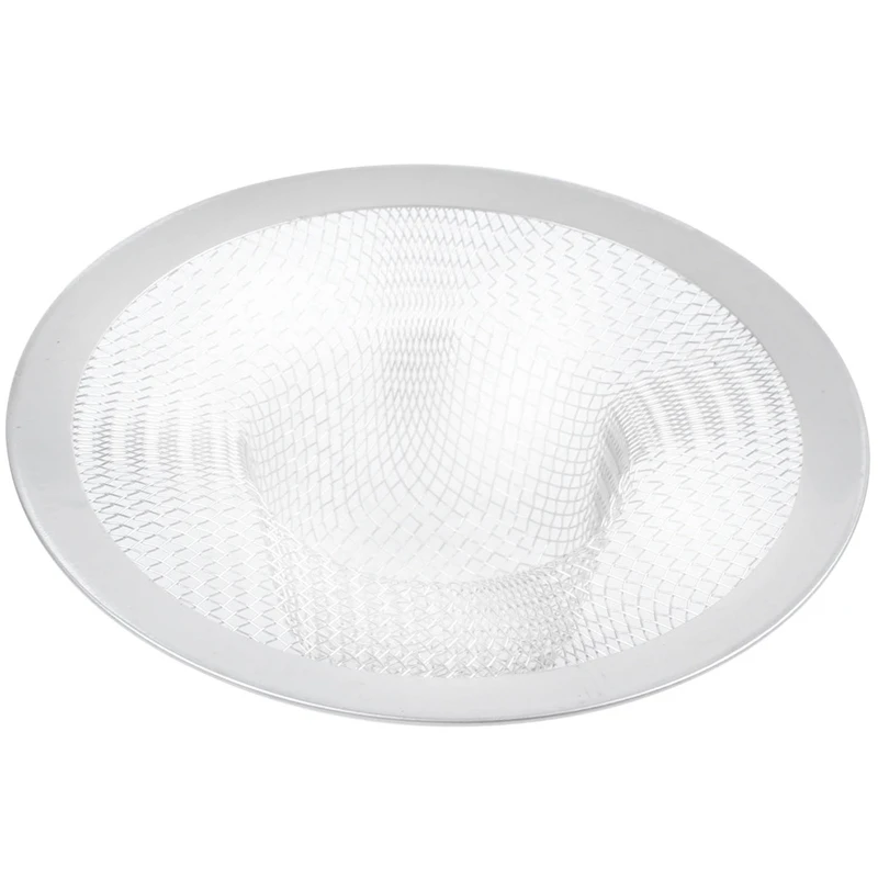 

5X Stainless Steel Drainer Basin Filter Mesh Sink Strainer 3.5 Inch Top Diameter