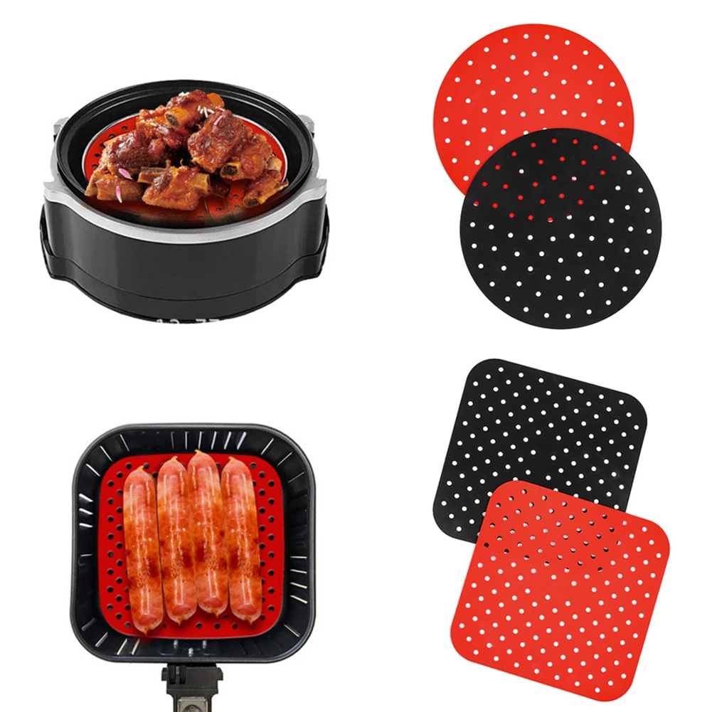 

Air Fryer Silicone Mat Kitchen Accessories Non-stick Baking Mat Pastry Tools Accessories Bakeware Oil Mats Cake Grilled Saucer
