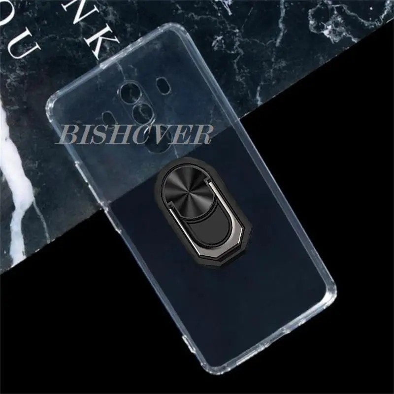 Для Huawei Mate 10 Pro BLA-L29 BLA-L09 AL00 телефон с кольцом-держателем чехол для смартфона Мягкий силиконовый чехол из ТПУ