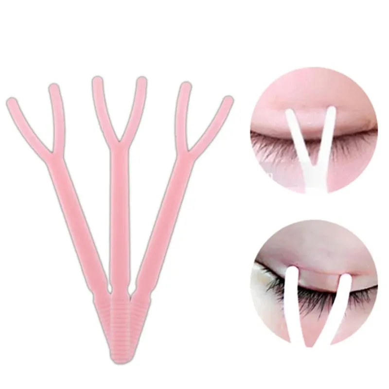 

50 шт., пластмассовые вилки-наклейки для ресниц