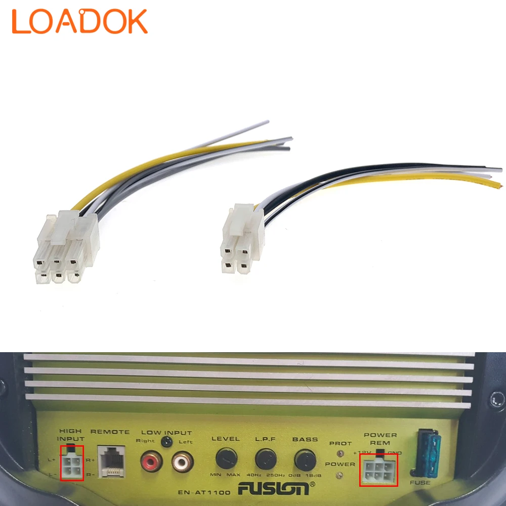 4 6-контактный автомобильный радиоприемник, кабель питания для FUSION EN-AT1100 EN-AT1120 AB2120 для Alpine EN-AB1120 H510