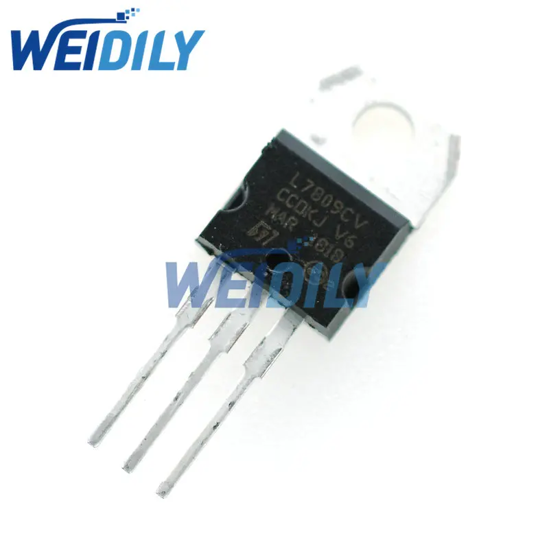 

10PCS/Lot Brand New L7809CV TO-220 L7809 LM7809 7809 Positive-Voltage Regulators l7809cv Triode Transistor
