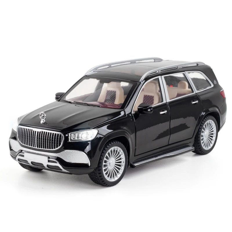 

1:24 Diecasts Toys Maybach GLS Class GLS600 Car Model Alloy Metal Car Sound Light High Simulation Kids Toys Gift Collection