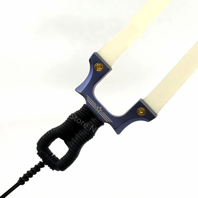 

Outdoor Hunting Tc21 Titanium Alloy Slingshot with Rubber Band Precision Shooting Adult Collection Game Supplies
