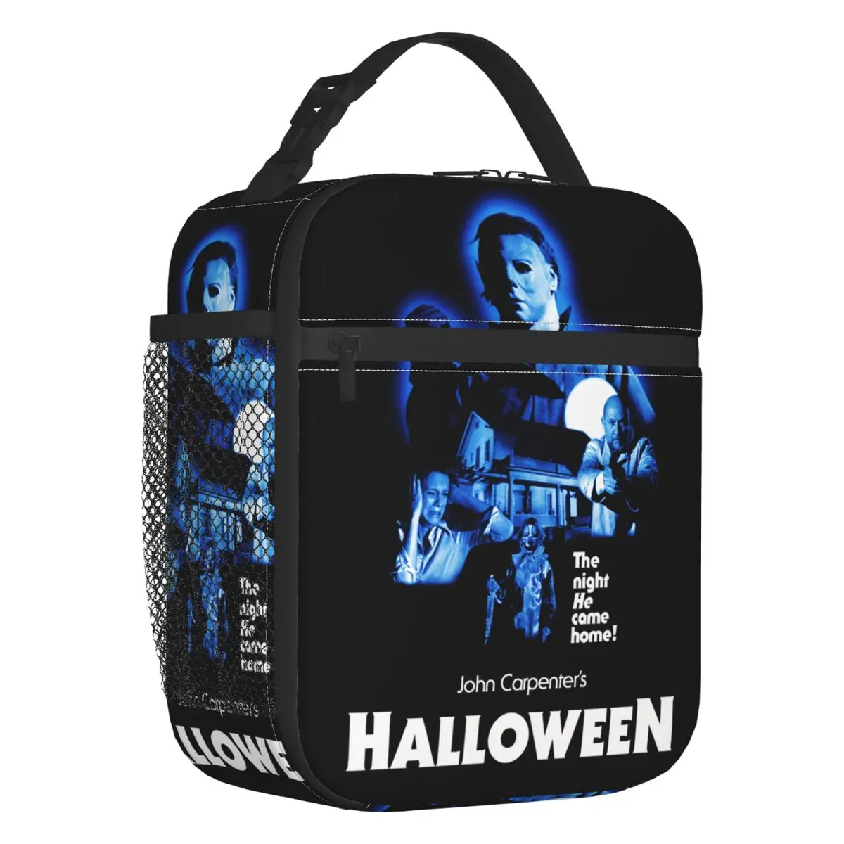Custom Horror Michael Myers Knives Lunch Bag Women Thermal Cooler Insulated Lunch Boxes for Adult Office