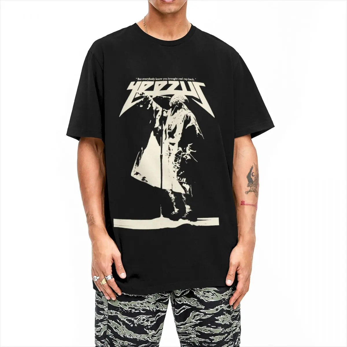 Футболка Yeezus Kanye West одежда для мужчин и женщин 100% хлопок Винтажная футболка в