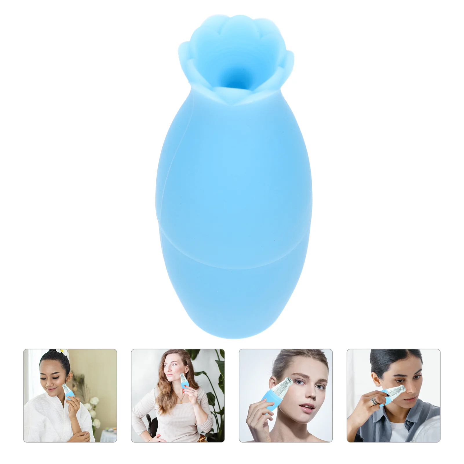 

Ice Ice Tray Face Ice Cube Roller Skin Care Face Icing Tool Silica Gel Cooling Facial Roller