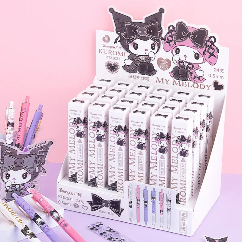 

Ручка Sanrio Kuromi 24 шт., подарок для школьников и детей, подарок для учеников