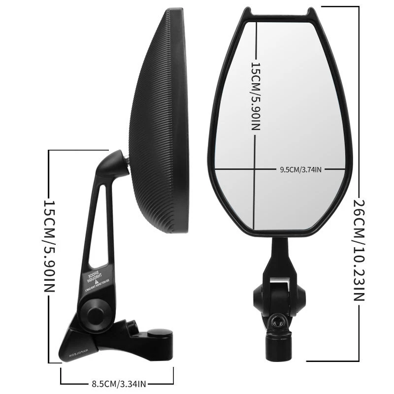 Мотоциклетное боковое зеркало заднего вида аксессуары для модификации черное