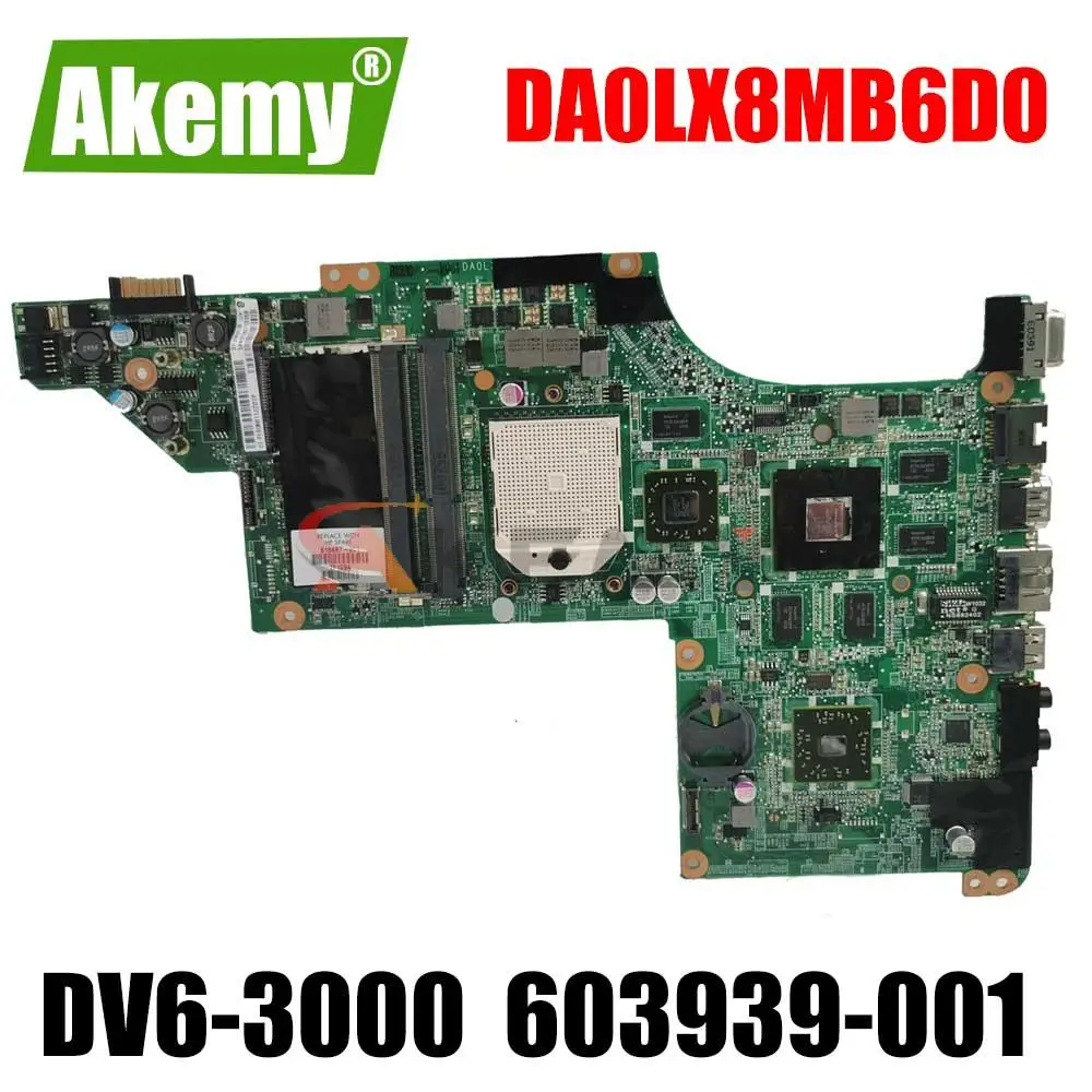 

Akemy Motherboard , For HP Pavilion DV6 DV6-3000 DA0LX8MB6D0 LX8 LX89 , 603939-001