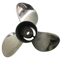 boat propeller 9 25x9 for tohatsu 9 9hp 15hp 3 blades stainless steel prop ss 14 tooth rh oem no 3bab64518 1 9 25x9