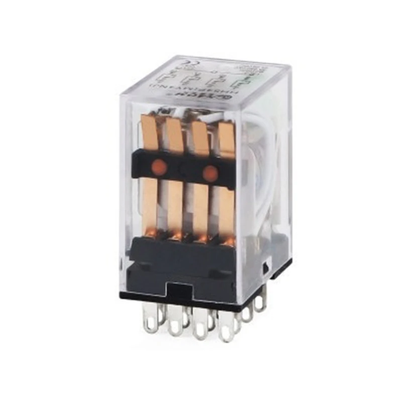 

14-Pin 3A Electromagnetic Power Relay DC12V/AC220V/DC24V Relay Coil with Led Indicator Silver Contacts Micro Mini Relay DropShip