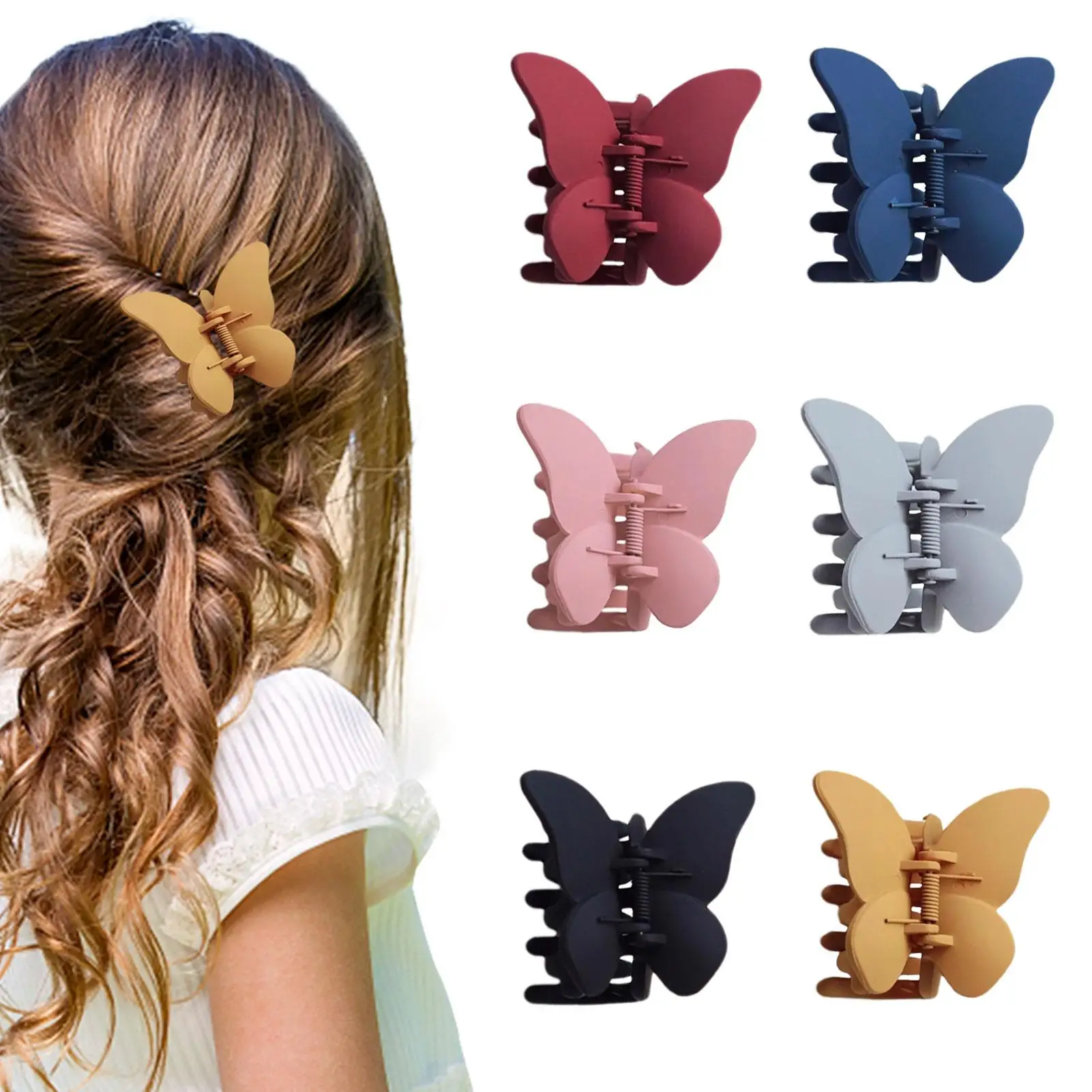 

Симпатичная заколка для волос, милая и красивая женская плотная заколка для волос, простой в использовании нескользящий зажим для волос для женщин и девушек