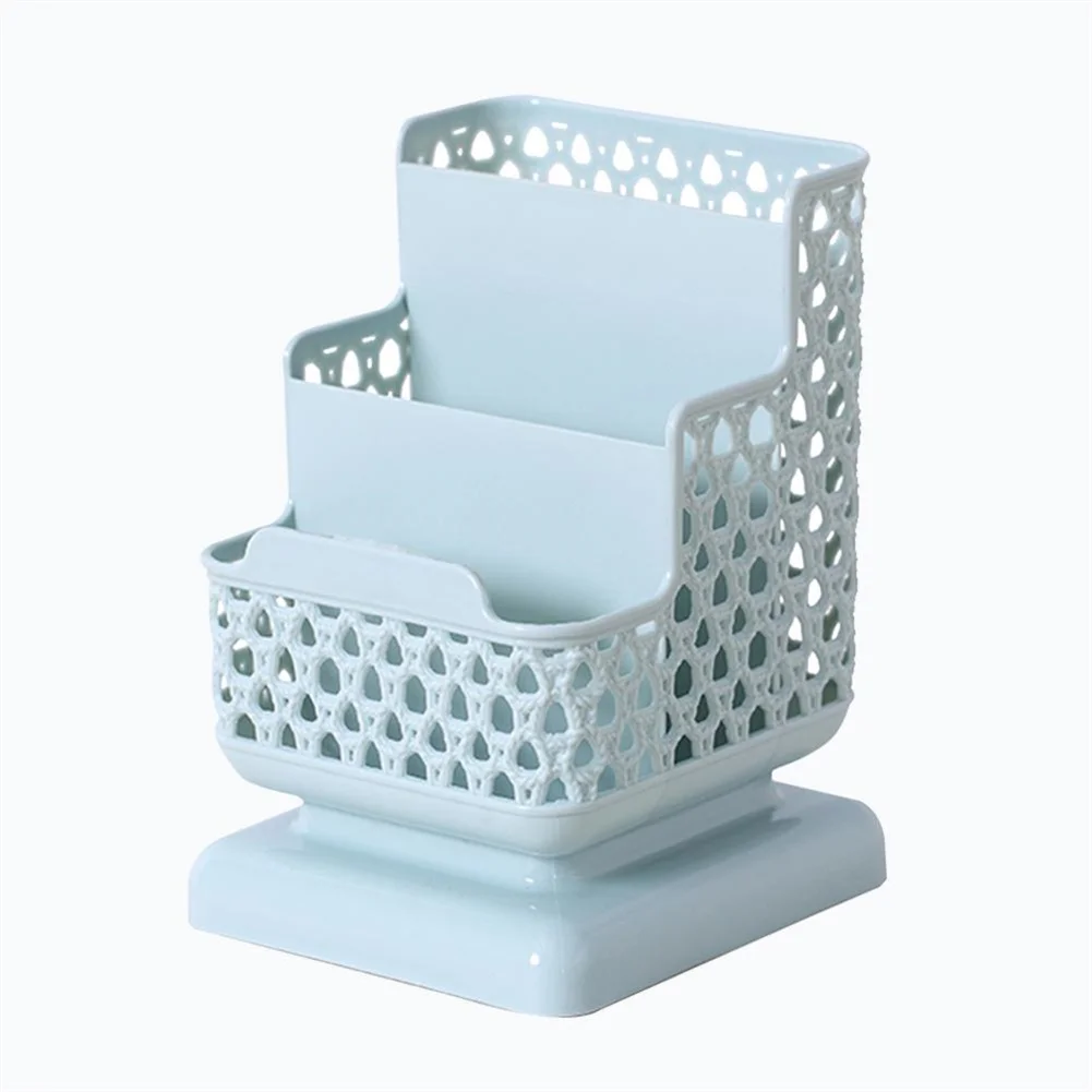 

Desktop Organizer Multicolor Three Layers Multifunctional Storage Box Pencil Brush HolderHome Decoration Accessories