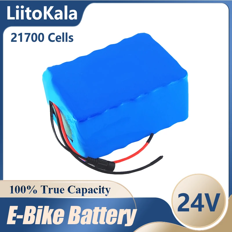 

LiitoKala 24V 10Ah 15Ah 20ah 30ah 25ah battery pack 21700 7S 250w 29.4V lithium ion battery for wheelchair electric bicycle