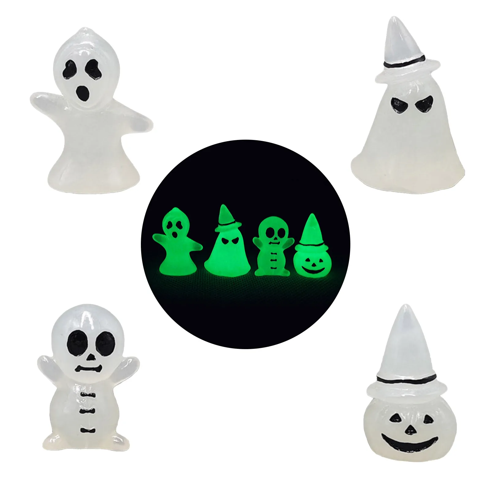 

1 Resin Ornament Halloween Decoration Cake Decoration Halloween Decoration High Quality Material Luminous Resin Ornament