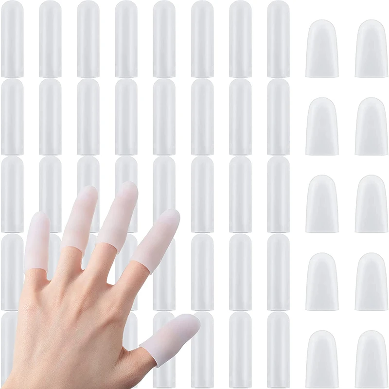5 pièces/ensemble protecteur de doigt en Silicone  couverture de pouce protecteur de bout de doigt