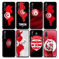 phone case for xiaomi mi a2 8 9 se 9t 10 10t 10s cc9 cc9e note 10 lite pro 5g soft silicone case cover tunisia flag country map