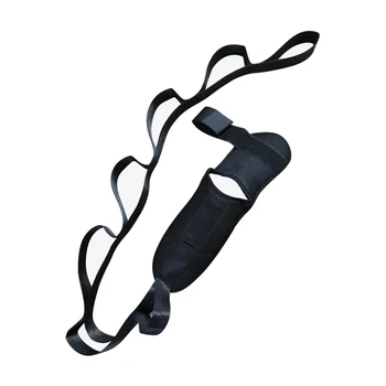 155cm Yoga Stretching Belt Foot Stretcher Calf Tendonitis Ankle Strap Band Yoga Stretch Strap Calf Leg Foot Flex Stretcher 5
