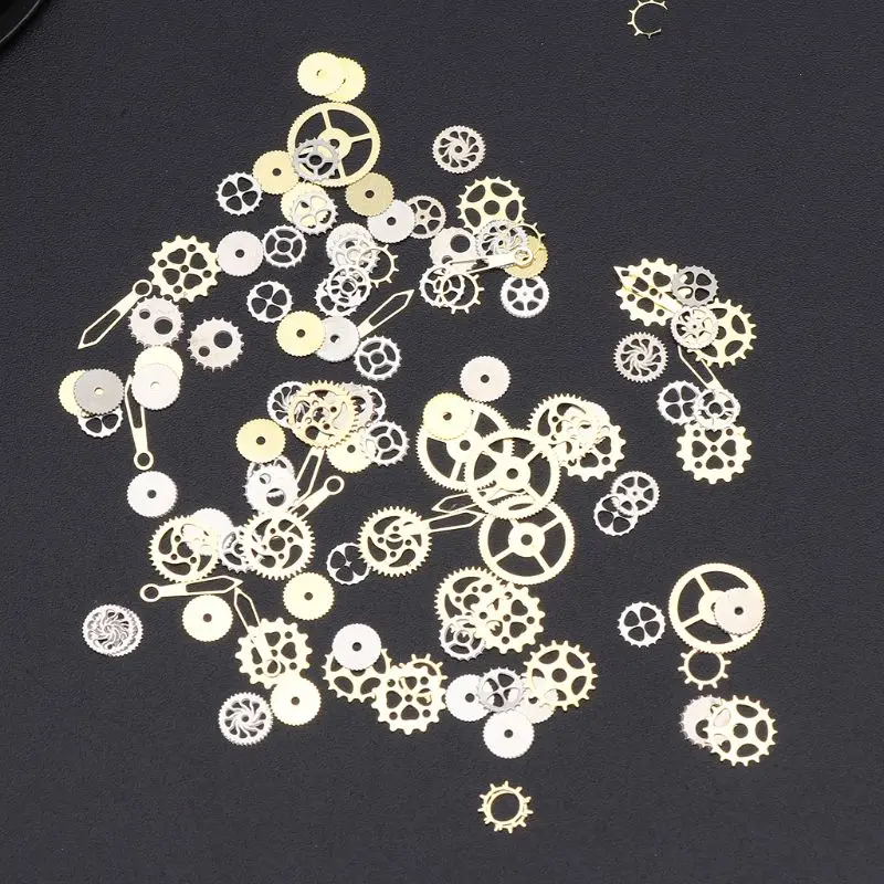 

Mixed Steampunk Gear Resin Fillers Kit Epoxy Resin Supplies Vintage Cogs Gear Charm Beads Jewelry Making Accessories D5QB