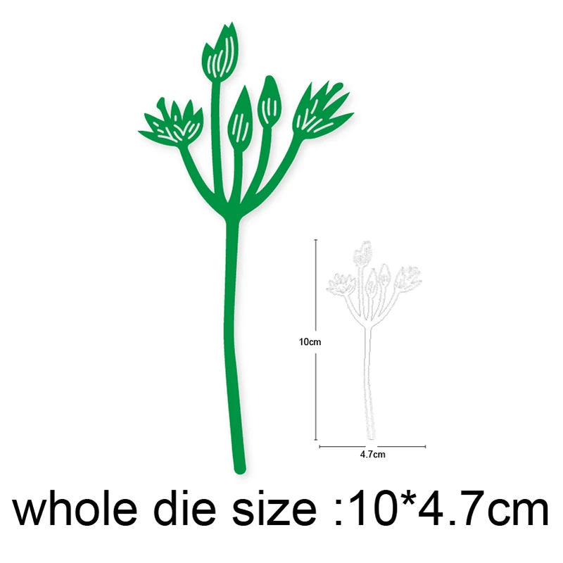 

Flower Branch Budding Cutting Dies Stencils For Paper Card Making Scrapbooking Metal Die Cut Nouveau Arrivage 2022