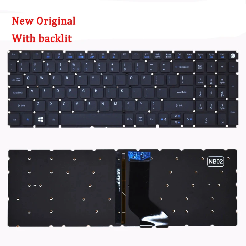Новая оригинальная клавиатура для ACER E5-573 E5-573G E5-582P E5-772G E5-532G E5-522G E5-573T E5-557U E5-572G E5-575G