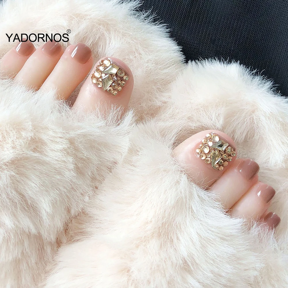 

Милые блестящие гвозди для наращивания, однотонные, полностью закрывающие гвозди золотого цвета, стразы для выходного платья