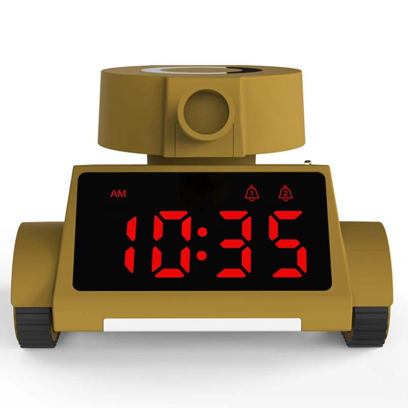 Будильники для детей будильник-танк умный прикроватный ночник двойной будильник