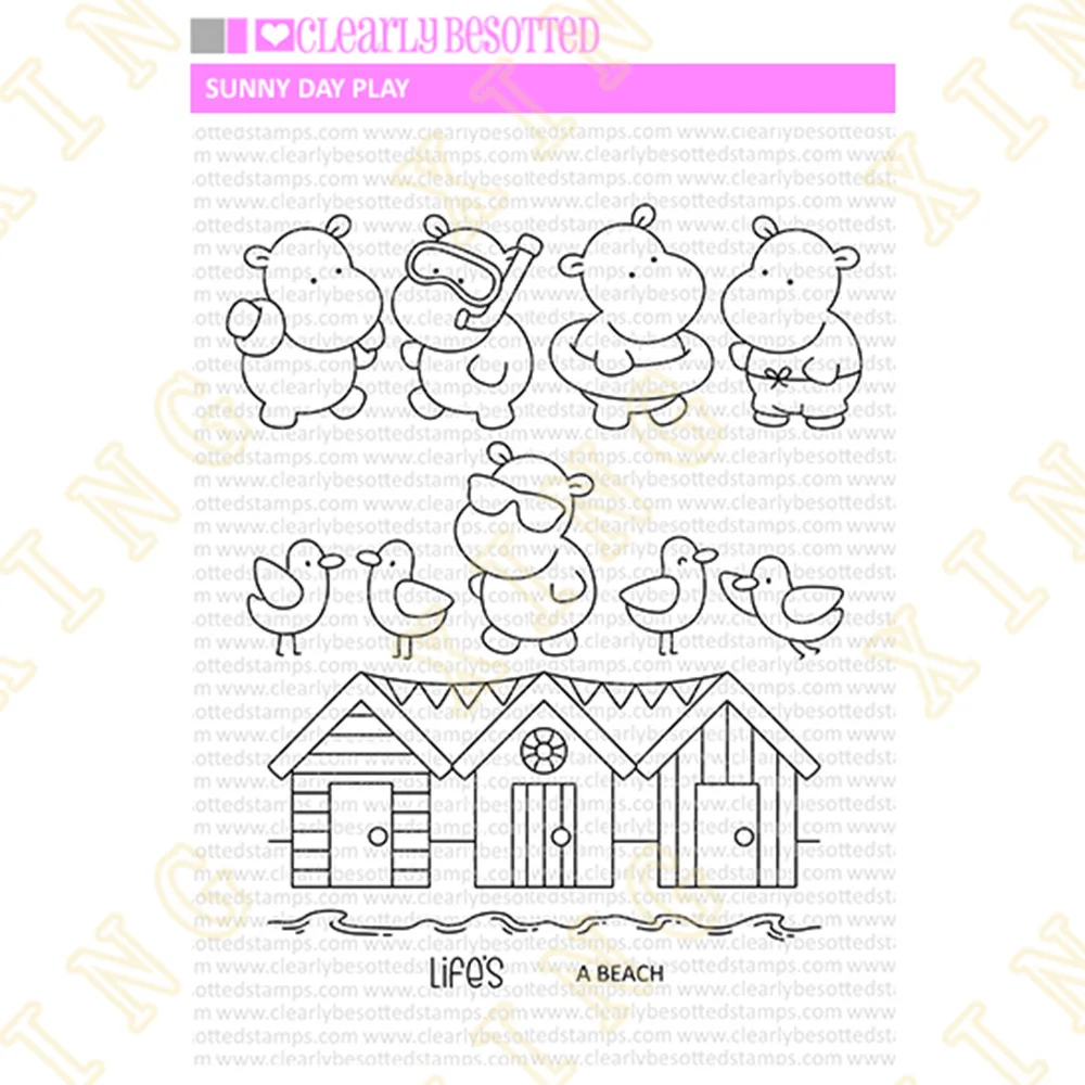 

Sunny Day Play Stamps and Dies New Arrival Scrapbook Diary Decoration Stencil Embossing Template DIY Greeting Card Handmade