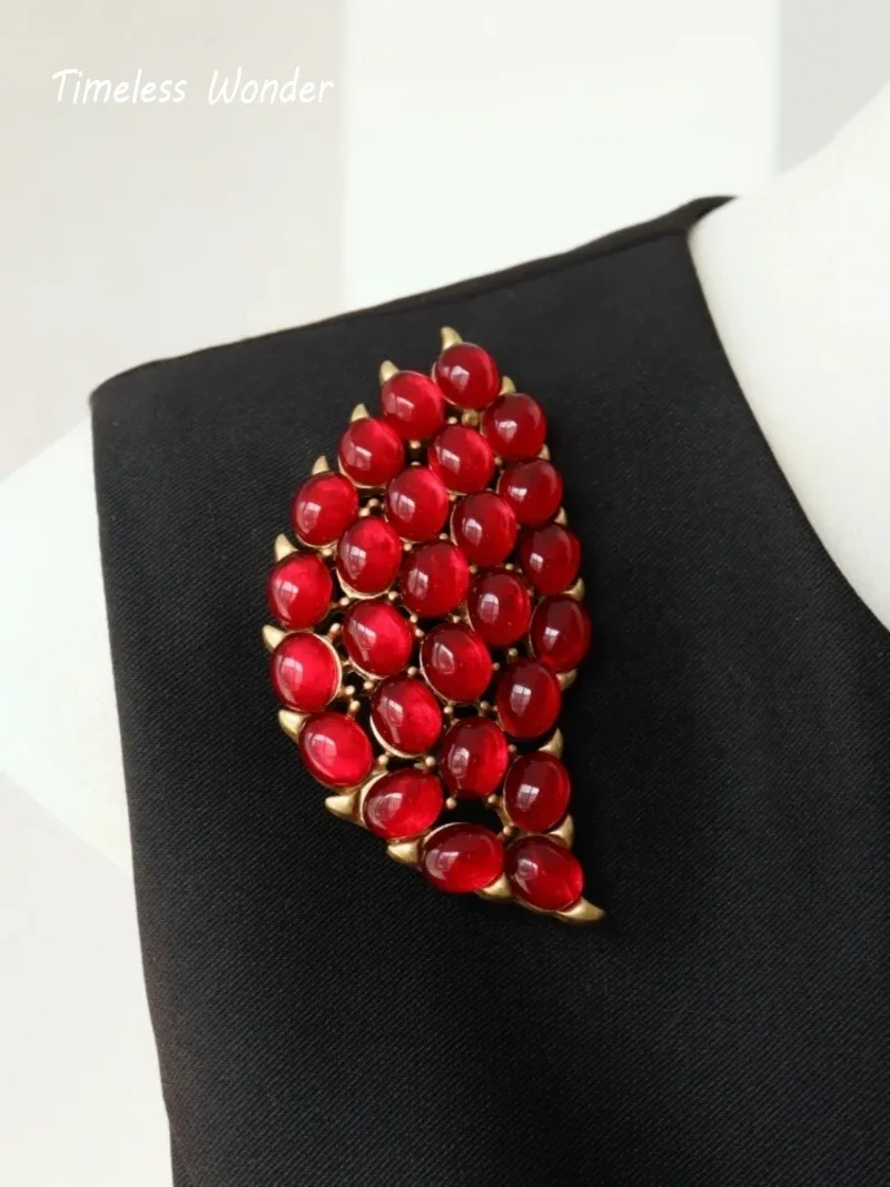 Вневременная Чудо Ретро Гео Стеклянная Брошь Булавки для Женщин Дизайнерские