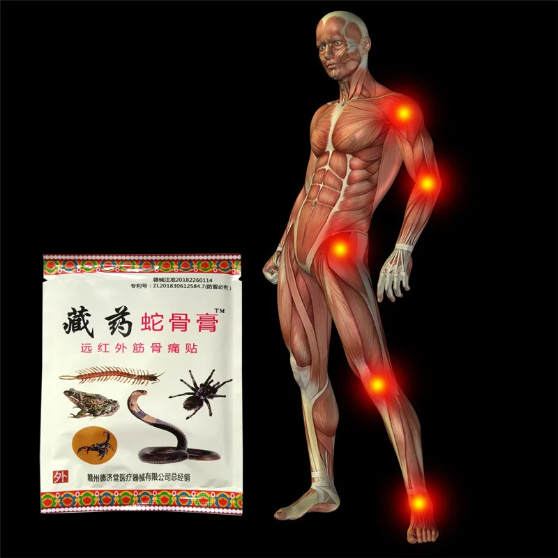 

24pcs/3bags Medical Pain Relief Patch for Knee/Neck/Back Pain Reliefing,Self heating Joint Analgesia herbal Plaster