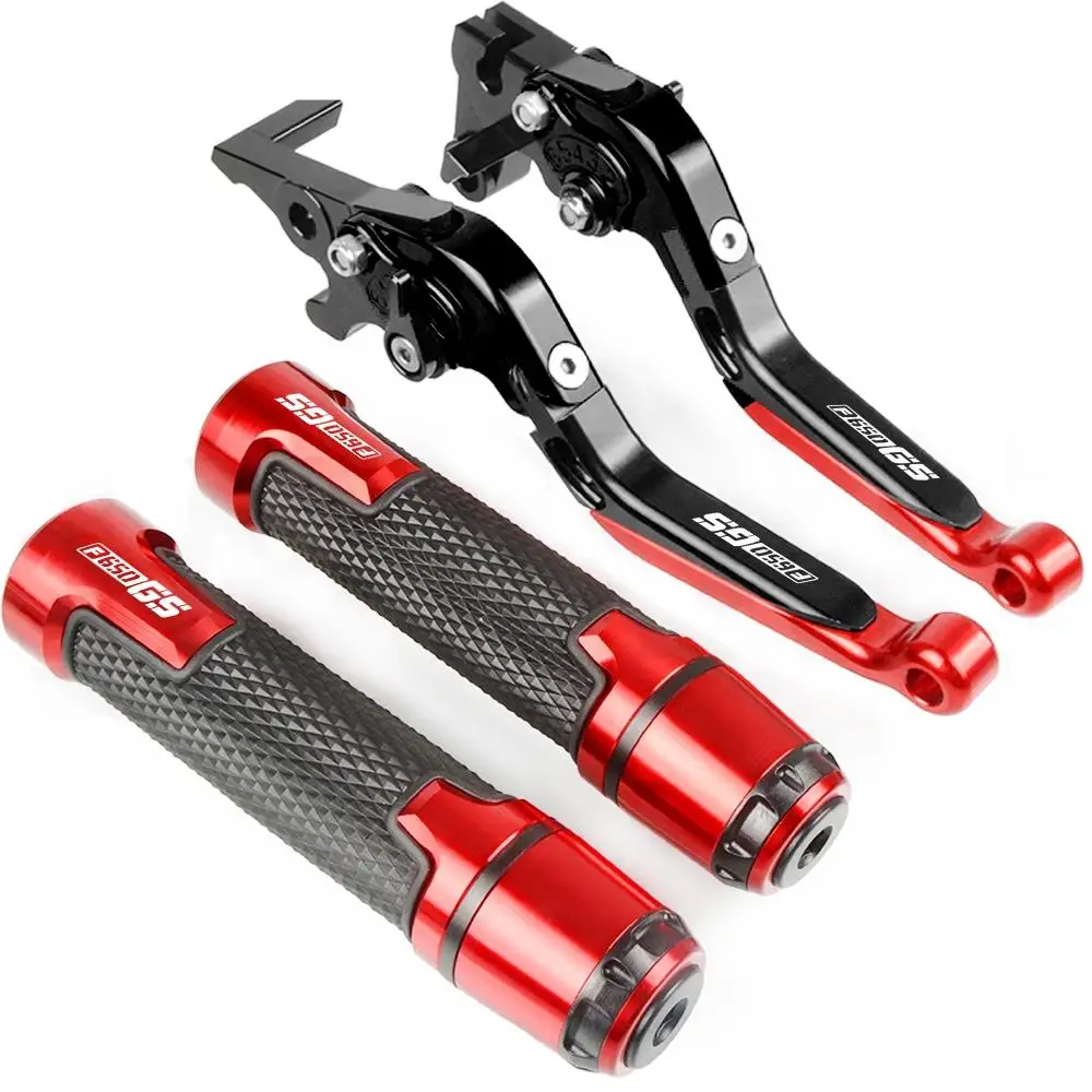 

Motorcycle Accessories Extendable Brake Clutch Levers Handlebar Hand Grips ends For BMW F650GS F650 GS 2008 2009 2010 2011 2012