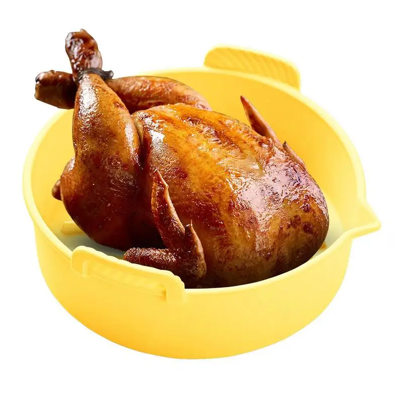 

Air Fryer Silicone Pot Reusable Air Fryer Silicone Basket Easy Cleaning Safe Baking & Pastry Tools Air Fryer Silicone