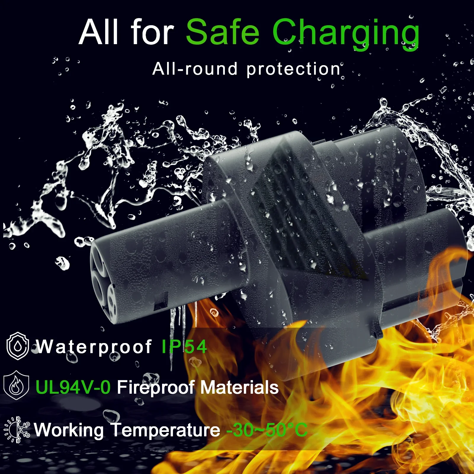 Адаптер NTO CCS2 к NACS AC+DC подходящий для комбинированного адаптера Tesla Model 3/X/Y