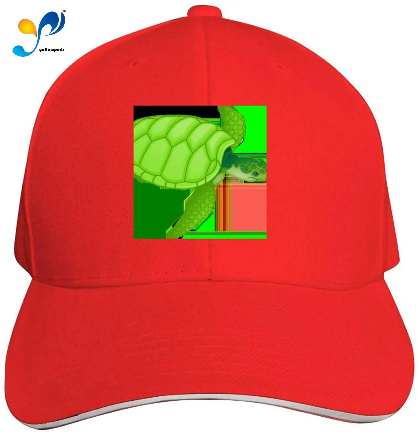 

Funny Plain Hat Green Turtle Classic Arc Dome Sandwich Golf Hats