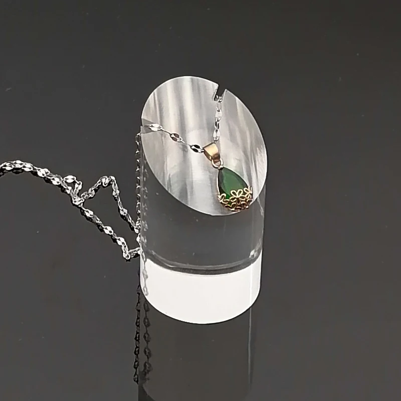Wholesale Clear Acrylic Necklace Pendant Jewelry Display Stand Packaging Holder Storage Organizer Gift Accessories Shelf Rack