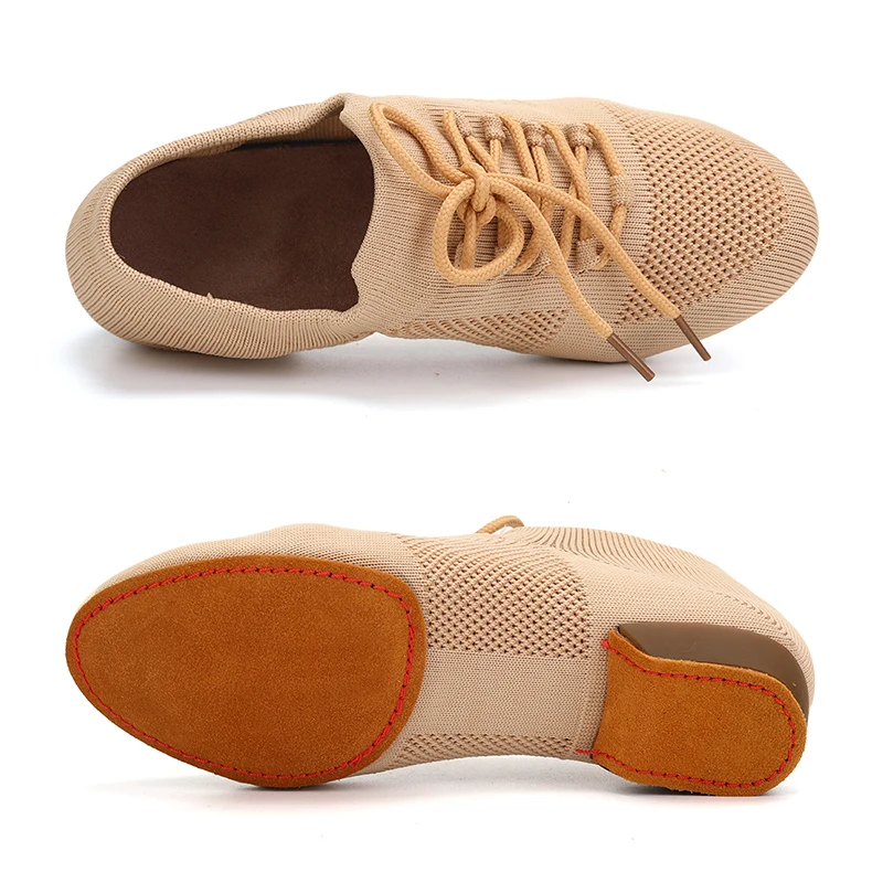 HROYL Women Standard Practice Jazz  Social Dance Sneaker Beginner Ballroom Dancing Shoes 1